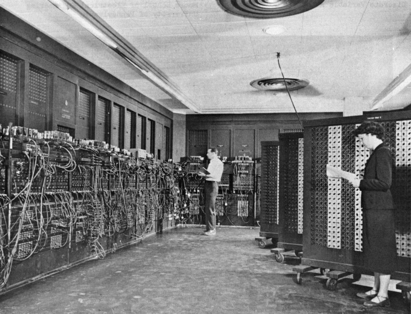 Completed in 1945, the Electronic Numerical Integrator and Computer (ENIAC) was the world's first programmable, electronic, general-purpose digital computer.